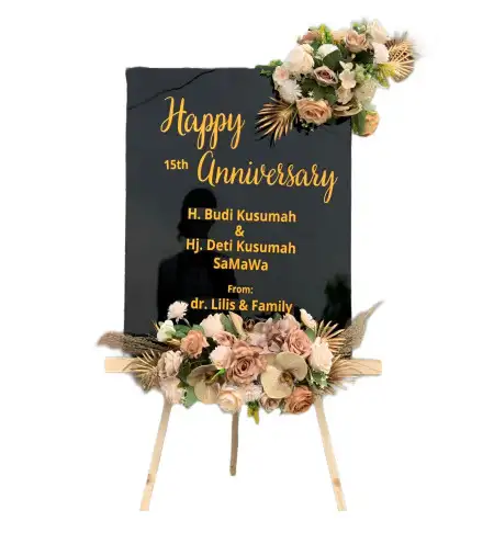 Papan Bunga Akrilik Garden Wedding Rancamaya