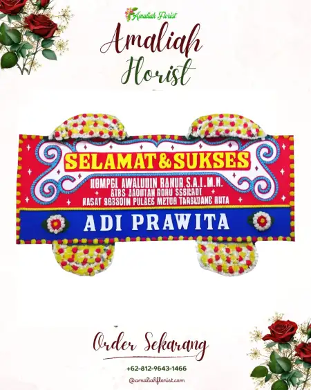 Papan Bunga Ucapan Selamat Garden Wedding Rancamaya
