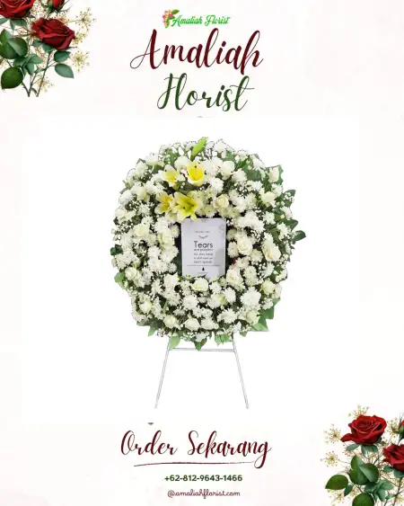 Krans Bunga Duka Garden Wedding Rancamaya